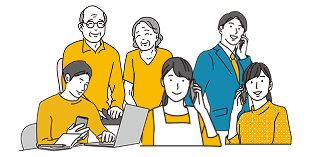 住民のイラスト